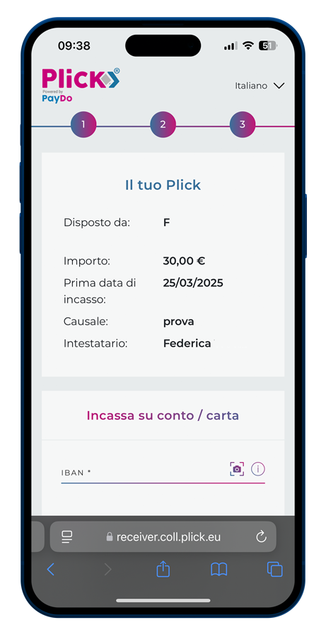 Mockup telefono Landind Plick 2025 Finint Private Bank 7
