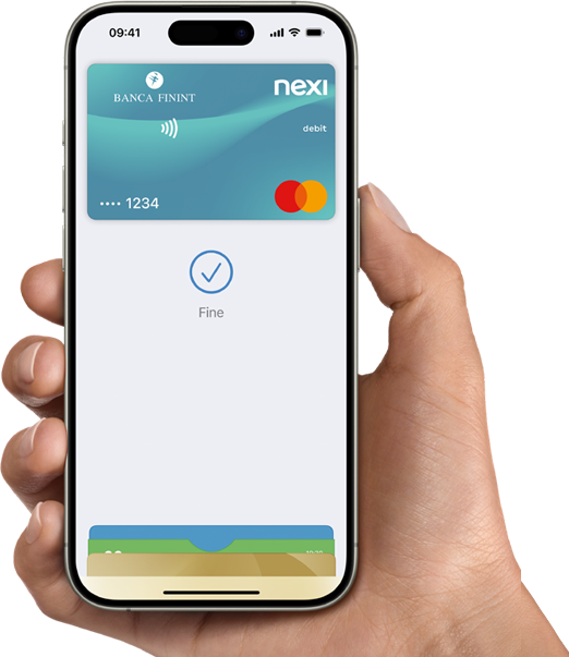 Smartphone Banca Finint mano